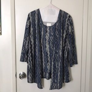 Chico’s “Easywear” tank + matching jacket set